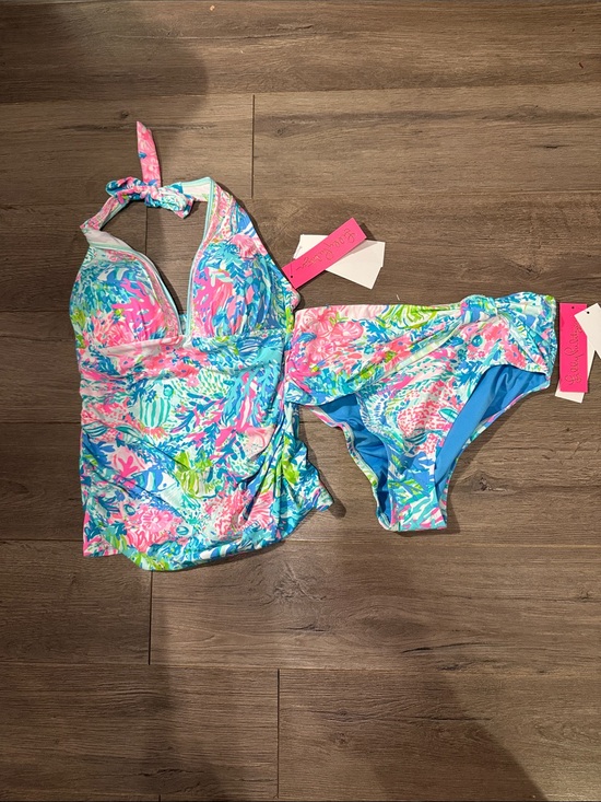 Lilly Pulitzer Other - Lilly Pulitzer Multicolor Floral Halter Tankini & Bikini Set